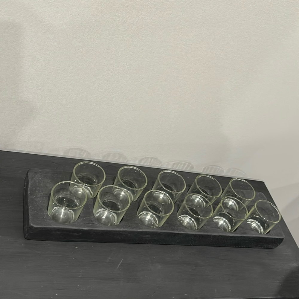 Tea light holder black